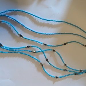Turquoise beaded necklace